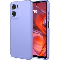 Phonesta Soft Silk Silikónový Zadný kryt puzdro pre Motorola Moto G05 / Moto E15 - Fialová