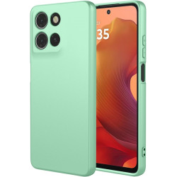 Phonesta Soft Silk Silikónový Zadný kryt puzdro pre Motorola Moto G15 / Moto G15 Power - Matcha zelená