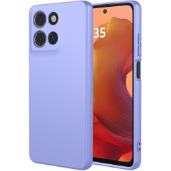 Phonesta Soft Silk Silikónový Zadný kryt puzdro pre Motorola Moto G15 / Moto G15 Power - Fialová