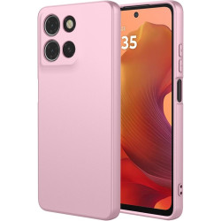 Phonesta Soft Silk Silikónový Zadný kryt puzdro pre Motorola Moto G15 / Moto G15 Power - Ružová