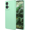 Phonesta Soft Silk Silikónový Zadný kryt puzdro pre Motorola Moto G35 - Matcha zelená