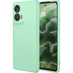 Phonesta Soft Silk Silikónový Zadný kryt puzdro pre Motorola Moto G35 - Matcha zelená
