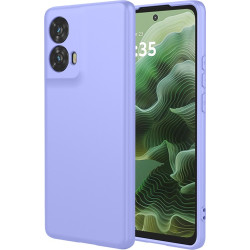 Phonesta Soft Silk Silikónový Zadný kryt puzdro pre Motorola Moto G35 - Fialová