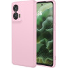 Phonesta Soft Silk Silikónový Zadný kryt puzdro pre Motorola Moto G35 - Ružová
