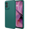 Phonesta Soft Silk Silikónový Zadný kryt puzdro pre Motorola Moto G55 - Tmavozelená