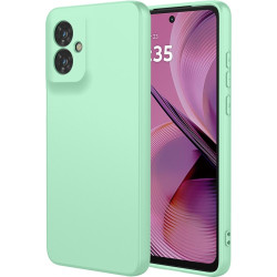 Phonesta Soft Silk Silikónový Zadný kryt puzdro pre Motorola Moto G55 - Matcha zelená
