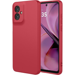 Phonesta Soft Silk Silikónový Zadný kryt puzdro pre Motorola Moto G55 - Červená