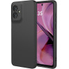 Phonesta Soft Silk Silikónový Zadný kryt puzdro pre Motorola Moto G55 - Čierna