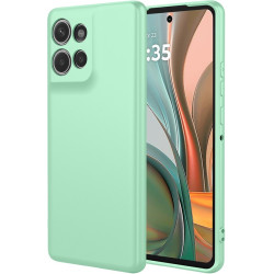 Phonesta Soft Silk Silikónový Zadný kryt puzdro pre Motorola Moto G75 - Matcha zelená