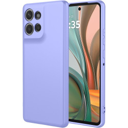 Phonesta Soft Silk Silikónový Zadný kryt puzdro pre Motorola Moto G75 - Fialová