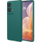 Phonesta Soft Silk Silikónový Zadný kryt puzdro pre Motorola Moto G85 - Tmavozelená
