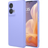 Phonesta Soft Silk Silikónový Zadný kryt puzdro pre Motorola Moto G85 - Fialová