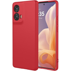 Phonesta Soft Silk Silikónový Zadný kryt puzdro pre Motorola Moto G85 - Červená