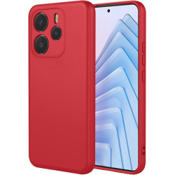 Phonesta Soft Silk Silikónový Zadný kryt puzdro pre Xiaomi Redmi Note 14 5G - Červená