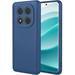 Phonesta Soft Silk Silikónový Zadný kryt puzdro pre Xiaomi Redmi Note 14 Pro 5G / Xiaomi Poco X7 - Tmavomodrá