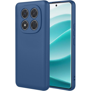 Phonesta Soft Silk Silikónový Zadný kryt puzdro pre Xiaomi Redmi Note 14 Pro 5G / Xiaomi Poco X7 - Tmavomodrá