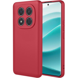 Phonesta Soft Silk Silikónový Zadný kryt puzdro pre Xiaomi Redmi Note 14 Pro 5G / Xiaomi Poco X7 - Červená