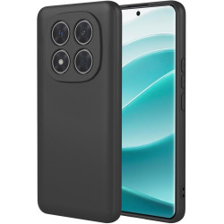 Phonesta Soft Silk Silikónový Zadný kryt puzdro pre Xiaomi Redmi Note 14 Pro 5G / Xiaomi Poco X7 - Čierna