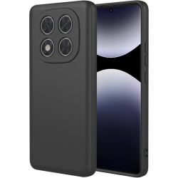 Phonesta Soft Silk Silikónový Zadný kryt puzdro pre Xiaomi Redmi Note 14 Pro 4G - Čierna