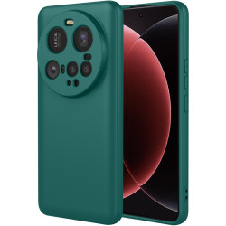 Phonesta Soft Silk Silikónový Zadný kryt puzdro pre Xiaomi 15 Ultra - Tmavozelená