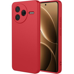 Phonesta Soft Silk Silikónový Zadný kryt puzdro pre Xiaomi Poco F7 Pro - Červená