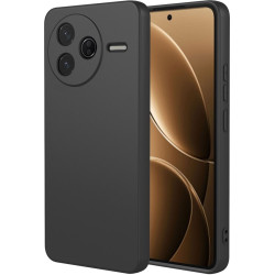 Phonesta Soft Silk Silikónový Zadný kryt puzdro pre Xiaomi Poco F7 Pro - Čierna