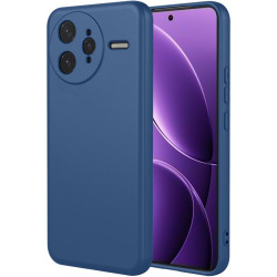 Phonesta Soft Silk Silikónový Zadný kryt puzdro pre Xiaomi Poco F7 Ultra - Tmavomodrá