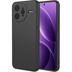 Phonesta Soft Silk Silikónový Zadný kryt puzdro pre Xiaomi Poco F7 Ultra - Čierna