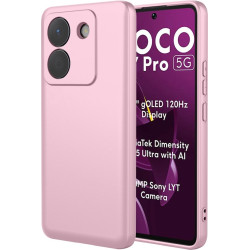 Phonesta Soft Silk Silikónový Zadný kryt puzdro pre Xiaomi Poco M7 Pro - Ružová