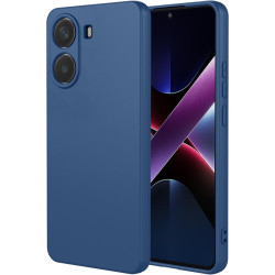 Phonesta Soft Silk Silikónový Zadný kryt puzdro pre Xiaomi Poco X7 Pro - Tmavomodrá