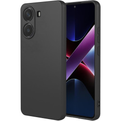 Phonesta Soft Silk Silikónový Zadný kryt puzdro pre Xiaomi Poco X7 Pro - Čierna