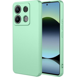 Phonesta Soft Silk Silikónový Zadný kryt puzdro pre Xiaomi Redmi Note 14S/13 Pro / Xiaomi Poco M6 Pro - Matcha zelená
