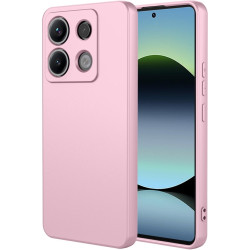 Phonesta Soft Silk Silikónový Zadný kryt puzdro pre Xiaomi Redmi Note 14S/13 Pro / Xiaomi Poco M6 Pro - Ružová