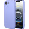 Phonesta Soft Silk Silikónový Zadný kryt puzdro pre Apple iPhone 16e - Fialová