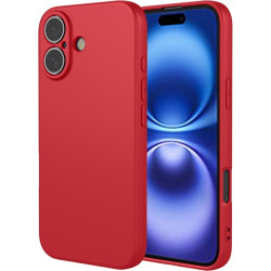 Phonesta Soft Silk Silikónový Zadný kryt puzdro pre Apple iPhone 17 - Červená
