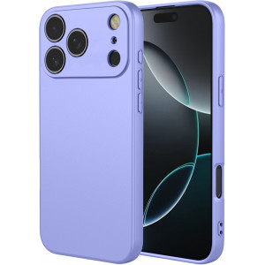 Phonesta Soft Silk Silikónový Zadný kryt puzdro pre Apple iPhone 17 Pro - Fialová