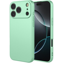 Phonesta Soft Silk Silikónový Zadný kryt puzdro pre Apple iPhone 17 Pro Max - Matcha zelená