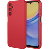 Phonesta Soft Silk Silikónový Zadný kryt puzdro pre Samsung Galaxy A17 - Červená