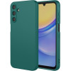 Phonesta Soft Silk Silikónový Zadný kryt puzdro pre Samsung Galaxy A26 - Tmavozelená