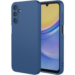 Phonesta Soft Silk Silikónový Zadný kryt puzdro pre Samsung Galaxy S24 FE - Tmavomodrá