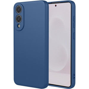 Phonesta Soft Silk Silikónový Zadný kryt puzdro pre Samsung Galaxy S25 Edge - Tmavomodrá