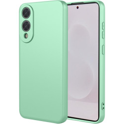 Phonesta Soft Silk Silikónový Zadný kryt puzdro pre Samsung Galaxy S25 Edge - Matcha zelená