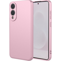 Phonesta Soft Silk Silikónový Zadný kryt puzdro pre Samsung Galaxy S25 Edge - Ružová