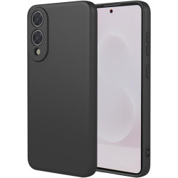 Phonesta Soft Silk Silikónový Zadný kryt puzdro pre Samsung Galaxy S25 Edge - Čierna