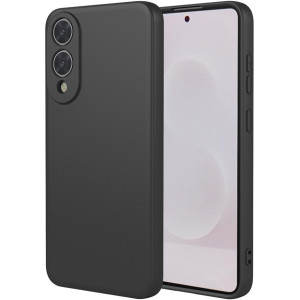 Phonesta Soft Silk Silikónový Zadný kryt puzdro pre Samsung Galaxy S25 Edge - Čierna