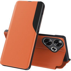 Phonesta Smart Side View Knižkové puzdro pre Xiaomi Poco F6 - Oranžová