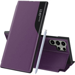 Phonesta Smart Side View Knižkové puzdro pre Samsung Galaxy S25 Ultra - Fialová