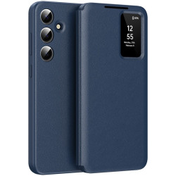 Phonesta Smart Window Book Peňaženkové puzdro pre Samsung Galaxy S25 FE - Tmavomodré