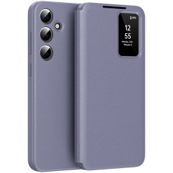 Phonesta Smart Window Book Peňaženkové puzdro pre Samsung Galaxy S25 FE - Fialové