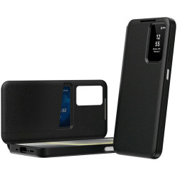 Phonesta Smart Window Book Peňaženkové puzdro pre Samsung Galaxy A37 - Čierne